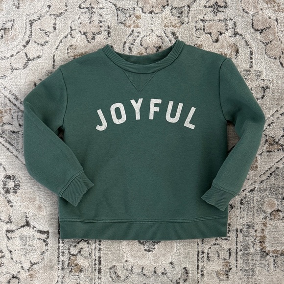 Little Co. By Lauren Conrad Other - Little Co by Lauren Conrad Girls 3T Green 'Joyful' Sweatshirt